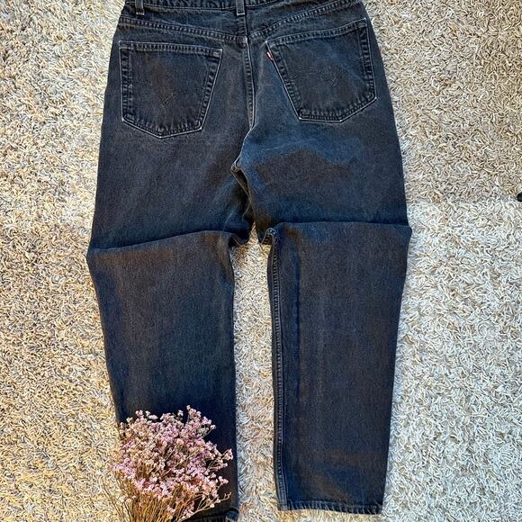 90s Vintage Levi’s 550 Relaxed Fit Gray Jeans Made in USA Men’s 38x32 - Picture 1 of 12